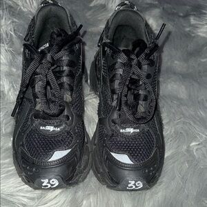 Balenciaga Black Mesh Sneakers